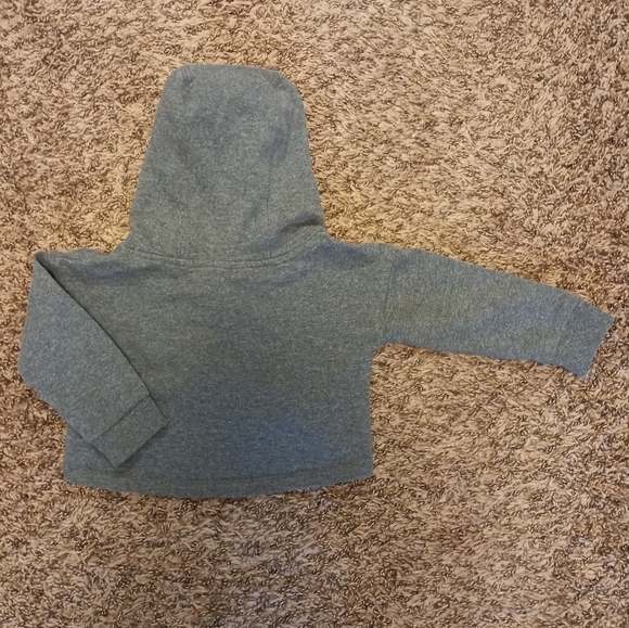 6 Sticks Charcoal Cropped Sweatshirt Hoodie - Picture 2 of 4